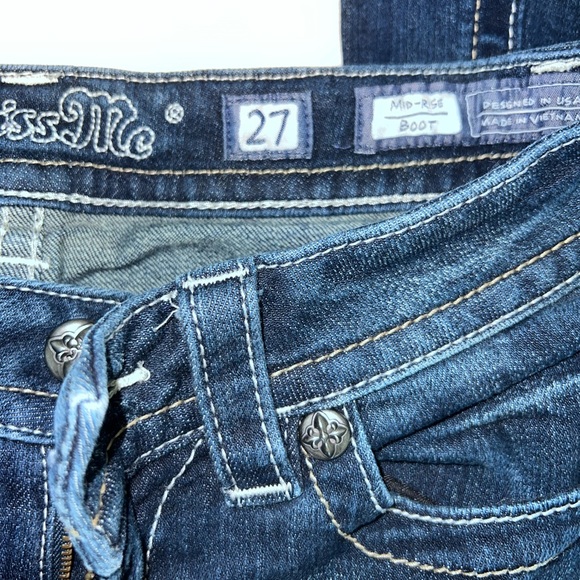 Miss me jeans mid rise boot size 27 - Picture 3 of 3